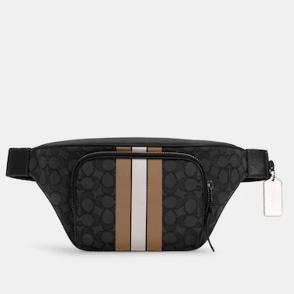 Coach Thompson Belt Bag In
Signature Jacquard
With Varsity Stripe